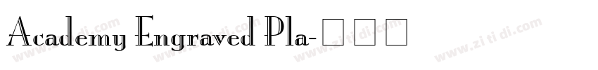 Academy Engraved Pla字体转换